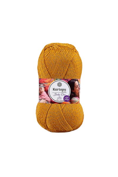 Kartopu Baby One Lux 100 Gr 5-Pack - Glittery & Shiny Total 500 Gr 1200 Yards...