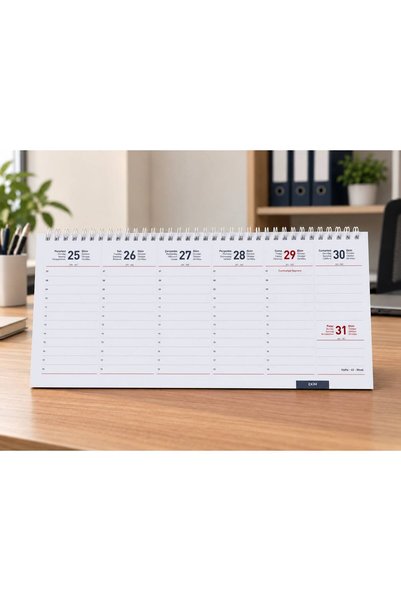 Gıpta 2027 Masa Takvimi 16X33 Spiralli Karton Kapak Parc 506-PXK (5Lİ)
