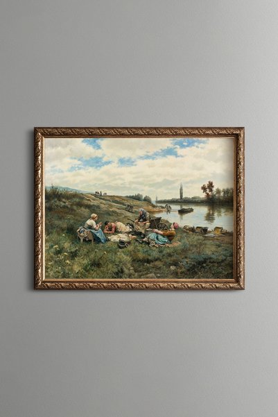 epiqart على ضفاف نهر سين - طاولة بنمط عتيق - طراز نحيف - مناسب لتناول الطعام ...