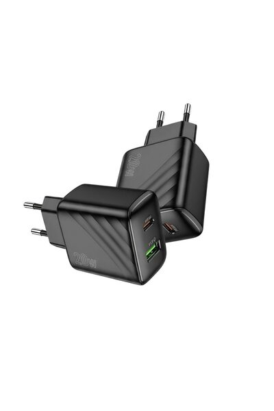FONIX Φορτιστής Δικτύου, USB-A 18W, USB-C 20W, Ταυτόχρονη Έξοδος 15W, Γρήγορη...