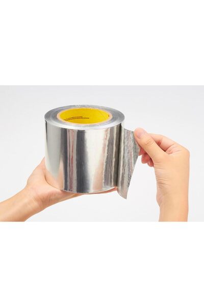 Generic شريط ألومنيوم فضي 425، 50 مم × 55 متر، سماكة 4.6 ميل