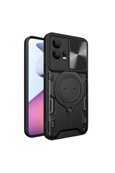 FONIX Carcasă CamShield din metal rezistent pentru Motorola G72, Armură Hibri...