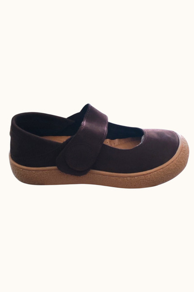 Hayati Arman Women's Genuine Leather Velcro Rubber Sole Ballerina Daily Casua...