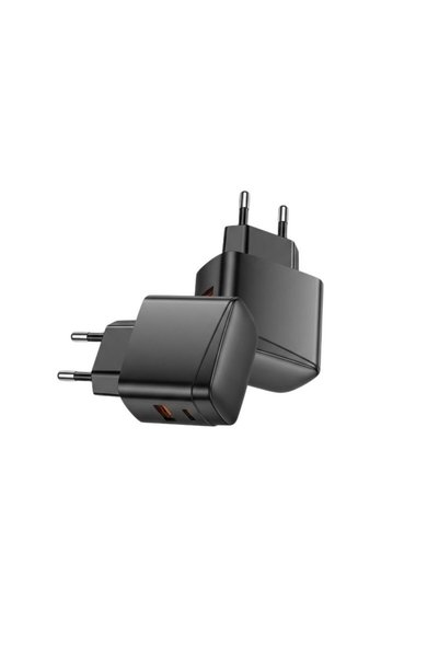 FONIX Network Charger, USB-A 18W, USB-C 30W, Simultaneous Output 15W, Fast Ch...
