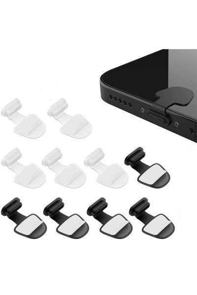 Generic 10 قطع من أغطية منافذ USB Type C المضادة للغبار والضياع، غطاء سيليكون...