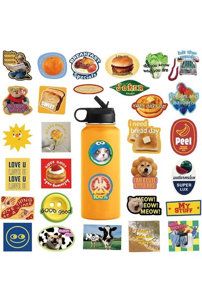 GENERAL 50 Pcs Ocean Stickers for Water Bottles, Waterproof Vinyl Cute Sea St...