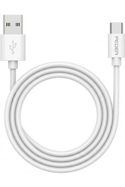Other Καλώδιο USB 2.0 Pedea USB-C Αρσενικό - USB-A Λευκό 1μ