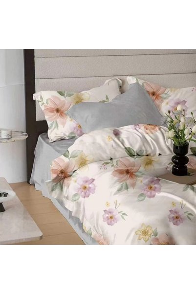 Ralex Finet Cotton Double Duvet Cover Set 6 pieces 220x240 cm, Duvet 200x220 ...