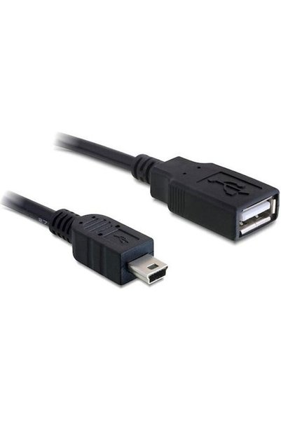 DELOCK Καλώδιο USB 2.0 0,5μ. Θηλυκό Α σε Αρσενικό mini B (82905)