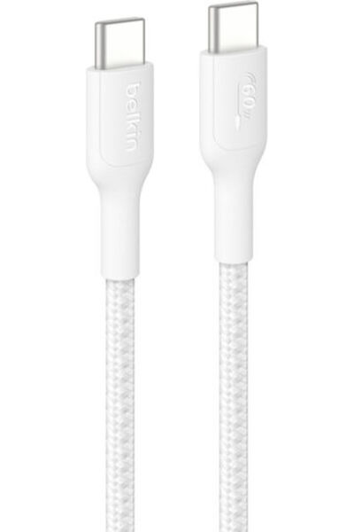 Belkin Καλώδιο Boostcharge USB-C Αρσενικό - USB-C 60W Λευκό 2μ CAB024hq2mWH