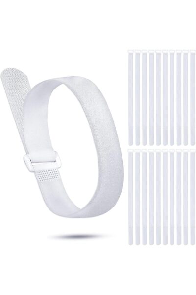 Generic Reusable Cable Ties and Fastening Straps, 20 Pack Adjustable Hook & L...