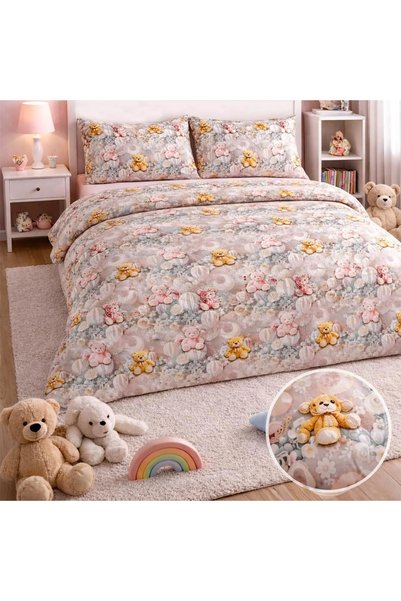 Ralex Ranforce Cotton Pro 100% Cotton Cotton Linen, King Size with Cover, 4 P...