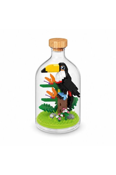 Leski Стъклен конструктор Птица, 593 части, 14+, 10x19.6см, Многоцветен
