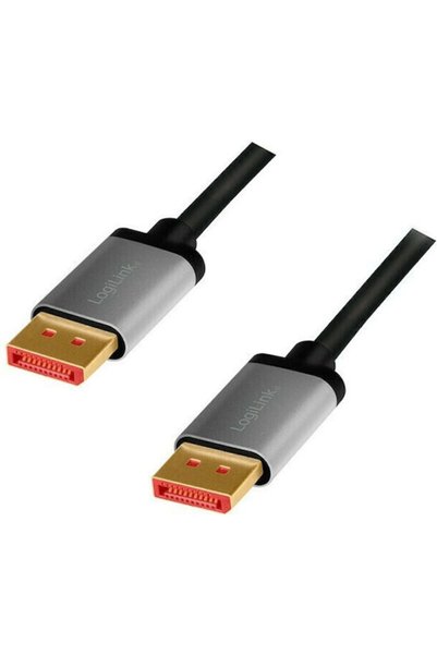 LogiLink Καλώδιο DisplayPort αρσενικό - DisplayPort αρσενικό 1μ Μαύρο (CDA0104)