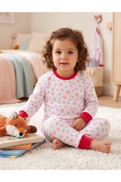 MiniKids Пижама BBC ML Румъния, Облаци, бяло-розови