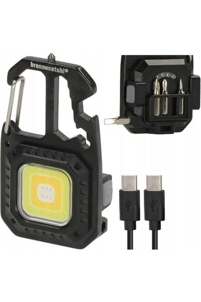 Brennenstuhl Επαναφορτιζόμενος φακός LED μπρελόκ IP20 με μέγιστη φωτεινότητα ...