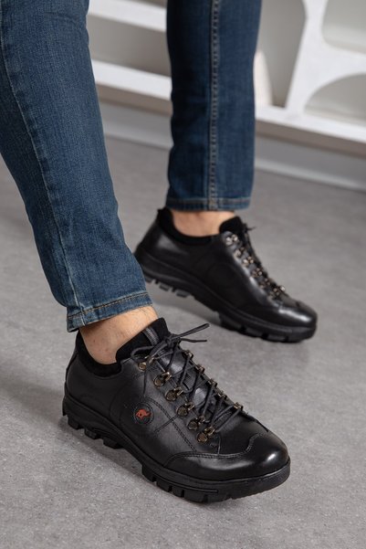 maximoda Genuine Leather, Stitched, Water-Resistant, Winter Outdoor Shoes