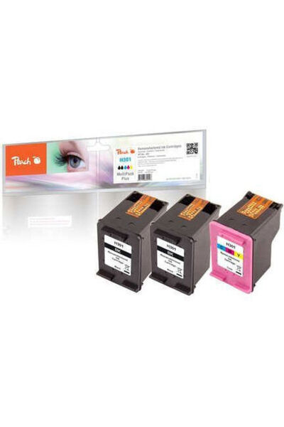 Peach Συμβατό τόνερ για εκτυπωτή λέιζερ HP HP No301 Πολύχρωμο Χωρίς τσιπ με τσιπ