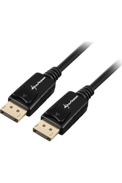 SHARKOON Καλώδιο DisplayPort αρσενικό - DisplayPort αρσενικό 5μ Μαύρο