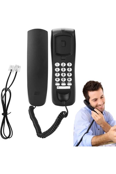 ELECDON هواتف منزلية سلكية، هاتف أرضي قابل للتركيب على الحائط، هاتف سلكي مكتب...
