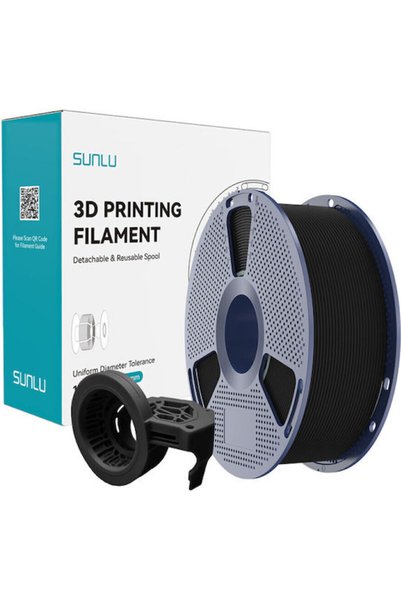 Sunlu PETG Νήμα Εκτυπωτή 3D 1.75mm Μαύρο 1kg