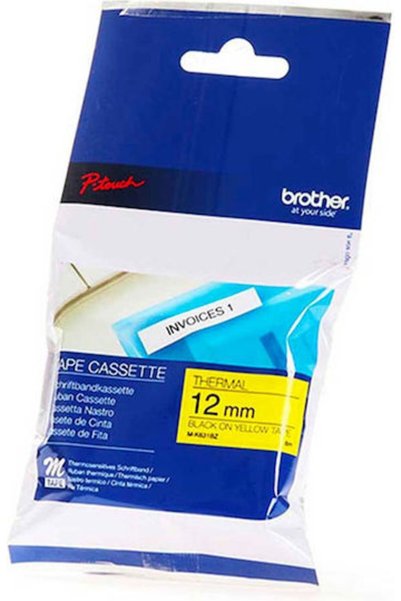 Brother Ταινία για ετικετογράφο P-Touch, 8μ x 12χιλ. σε κίτρινο χρώμα, 1 τεμά...