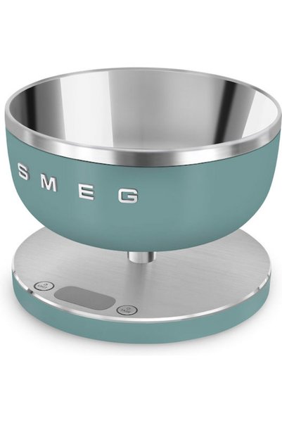 SMEG Ψηφιακή Ζυγαριά Κουζίνας με Κάδο Έως 5 κιλά Πράσινο Κωδικός: KSC01EGMWW