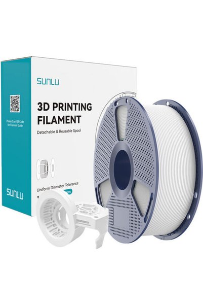 Sunlu PETG Νήμα Εκτυπωτή 3D 1.75mm Λευκό 1kg