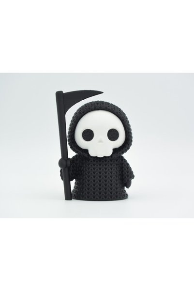 3DONE MODELS Figurina 3D Crosetata Grim Reaper - Editie Halloween, Model Deco...