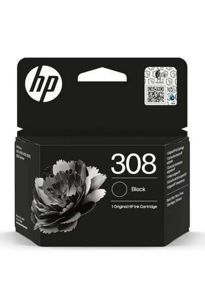 HP 308 Γνήσιο Μελάνι Εκτυπωτή InkJet Μαύρο (7FP21UE)