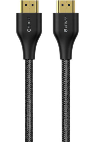 eSTUFF Καλώδιο HDMI 2.1 HDMI αρσενικό σε HDMI αρσενικό 2μ Μαύρο Κωδικός: ES60...