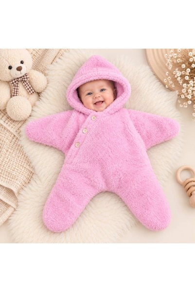 babysena Deniz Yıldızı Kız/Erkek Bebek Peluş Uyku Tulumu