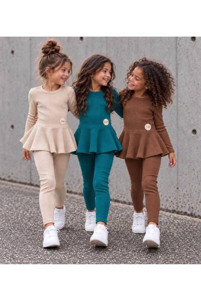 Zelhankids Kız Çocuk Manifest Bandanalı 3' lü Takım