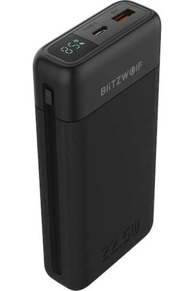 BlitzWolf Bwp22 Power Bank 20000mAh 22.5W Power Delivery Γρήγορη Φόρτιση Μαύρο