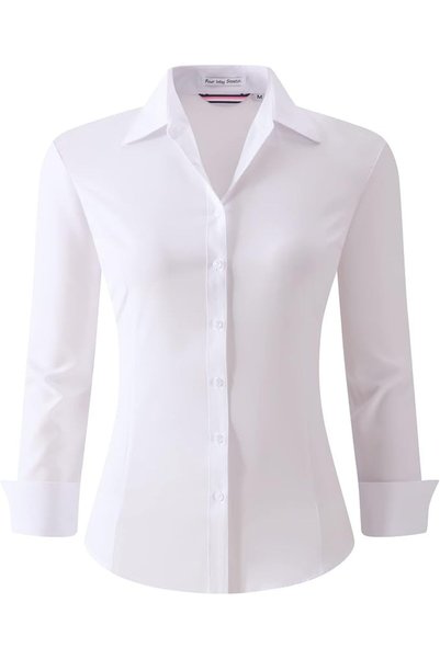 Alex Vando Womens Dress Shirts Wrinkle Free Button Down Shirts Stretch Work B...