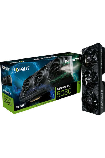 PALIT GeForce RTX 5080 16GB GDDR7 Infinity 3 Κάρτα Γραφικών Κωδικός: NE750800...