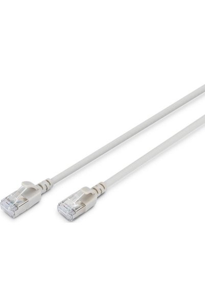 Digitus F/FTP Cat.6a Καλώδιο Δικτύου Ethernet 0.5μ Γκρι