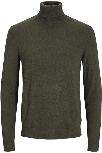 Jack & Jones Tech سترة رجالية من جاك آند جونز طراز Jjeemil Knit Roll Neck Noo...