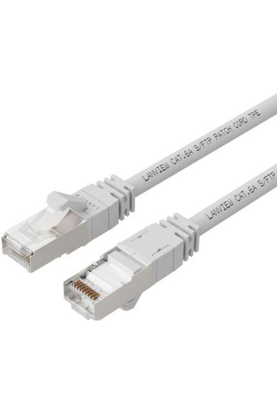 Lanview Καλώδιο Δικτύου Ethernet S/FTP Κατηγορίας 6a 7,5μ Λευκό 1 τεμάχιο Κωδ...
