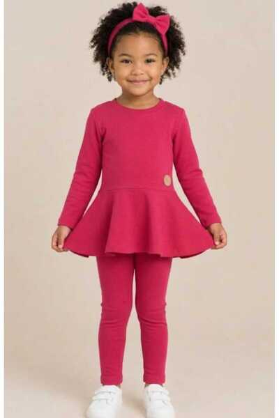 Zelhankids Kız Çocuk Manifest Bandanalı 3' lü Takım