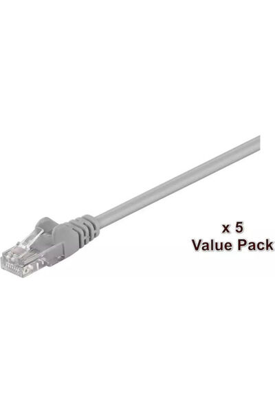 MicroConnect Καλώδιο Δικτύου Ethernet U/UTP Cat.5e 15μ Γκρι 5 Τεμάχια Κωδικός...