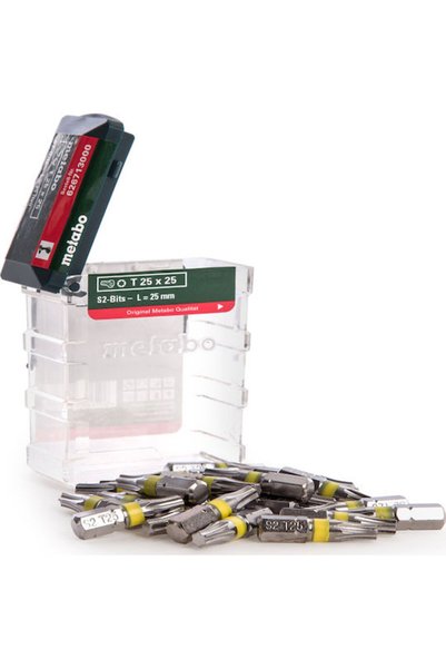Metabo Σετ Μύτες Bit-Box 25mm, Σετ 25 Μυτών Κατσαβιδιού Torx, Κωδικός: 626713000