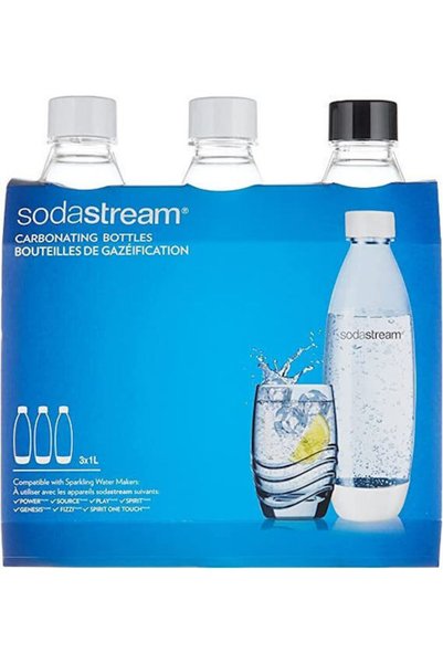 sodastream Γυάλινο ποτήρι νερού με βιδωτό καπάκι, λευκό