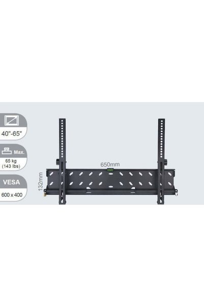 VivoLink VLMW4065T Βάση τηλεόρασης τοίχου με βραχίονα, Μαύρο