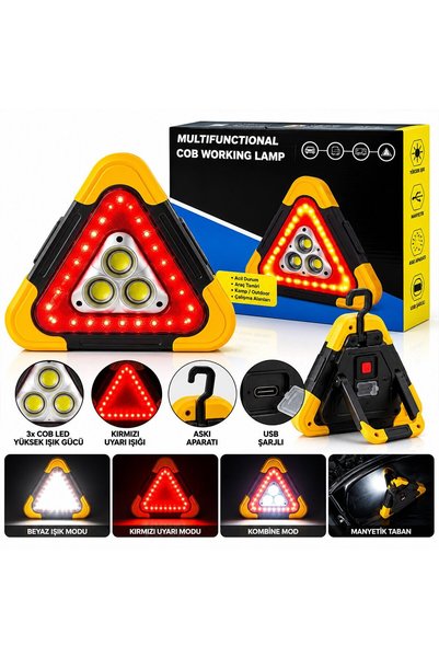 WINNBOSS ZY05 Solar ve USB Şarjlı Araç Reflektörü