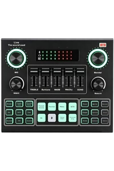 Generic Live Streaming Sound Card, Portable Audio Mixer DJ Console with Sound...