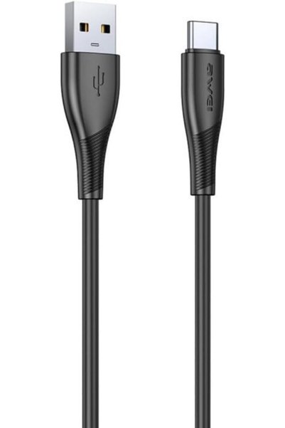 AWEI كابل شحن سريع من USB-A إلى USB-C بطول 1 متر - كابل CL-182T للشحن عالي ال...
