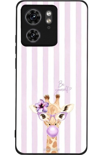 Sonique Σειρά Stripe Stories Θήκη για Motorola Edge 40 5G Λιλά-Καμηλοπάρδαλη ...