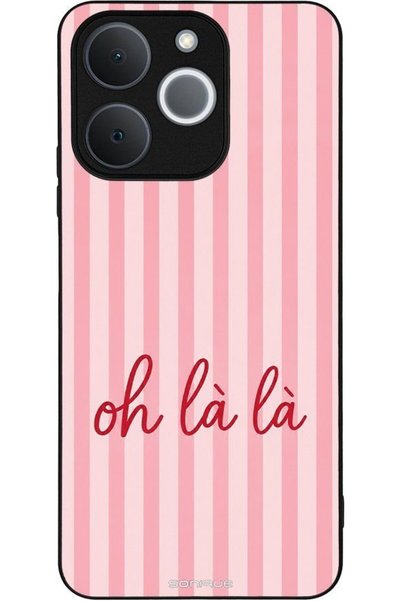 Sonique Σειρά Stripe Stories Θήκη για Realme Note 70T 4G Oh La La - Ροζ