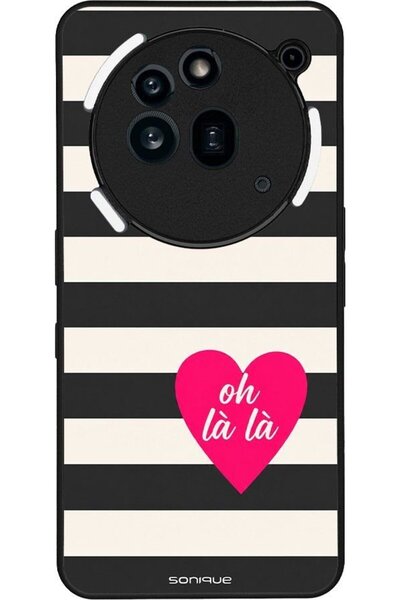 Sonique Σειρά Stripe Stories Θήκη για Nothing Phone 3a Pro Oh La La - Μαύρο